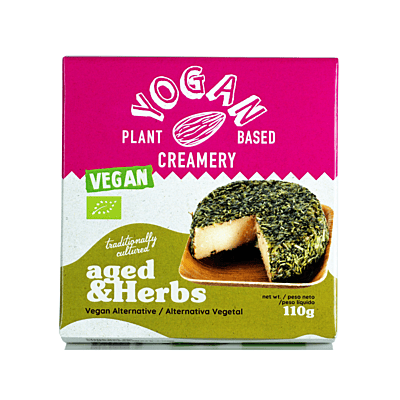 Aged Smoked Kräuter Veganer Käse, 110g - Box 10 Stücke